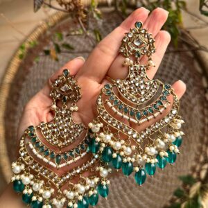 JBT Leher kundan chandbalis