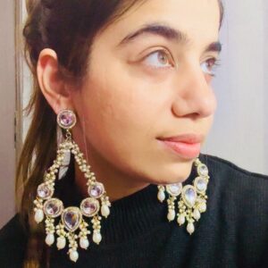 JBT Original Kundan Long Chandbalis