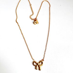 JBT Anti tarnish Bow necklace