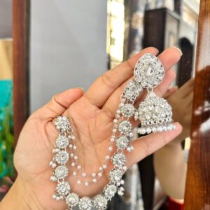 JBT Asha Silver Deatachable Jhumka