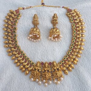 JBT South indian laxmi necklace set