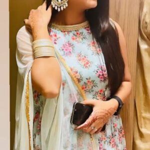 JBT Mirror kundan earrings