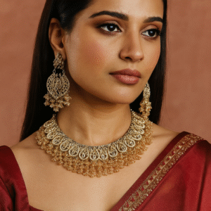 JBT Mohini Polki Necklace Set