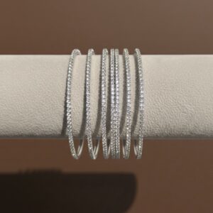 JBT Thin AD Silver Bangles