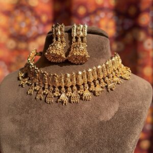 JBT Raveena Gold Plated Necklace Set