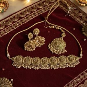 JBT Meera Gold Plated Necklace Set