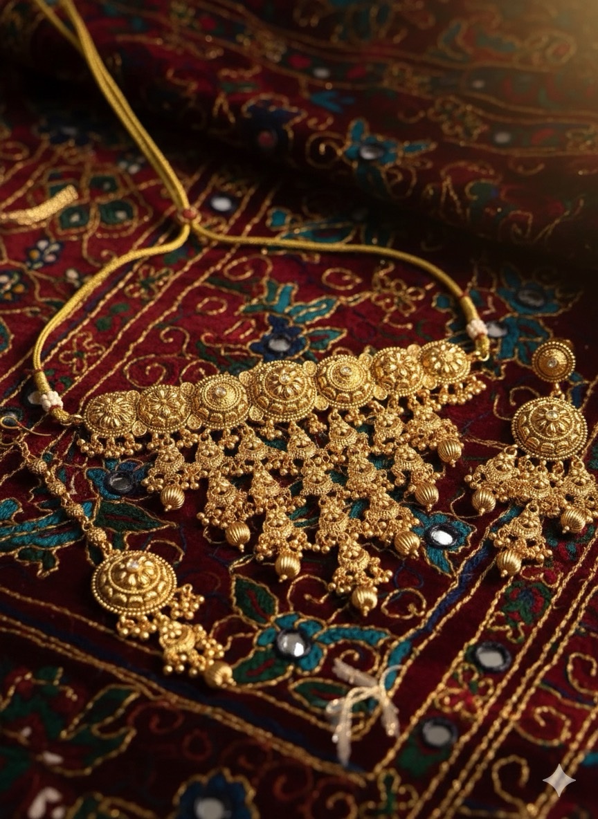 JBT Gold Plated Heritage Necklace Set