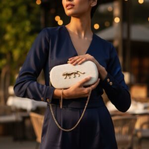 Croco Sabyasachi Clutch Bag