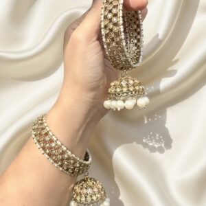 JBT Angoori Polki Jhumka Bangle