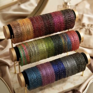 JBT Raindrop Glass Bangles- Size 2.12 Size Special